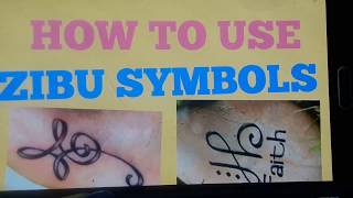 How to use zibu symbols  lesson2 ways of using zibu symbols [upl. by Dlaniger]