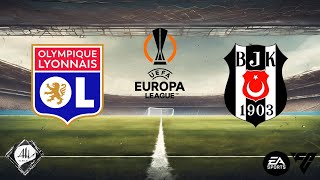 Lyon x Besiktas  3 rodada da Uefa Europa League 2425  EA FC [upl. by Drugi]