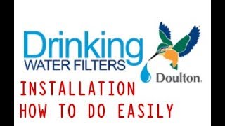 Doulton filter installation تركيب فلتر مياه دالتون الانجليزى [upl. by Eceertal]