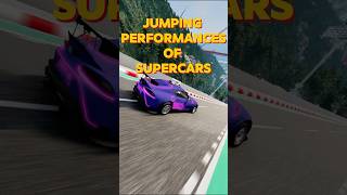 Jumping performances of Supercars  Gameplay  beamngdrive [upl. by Otrevogir]