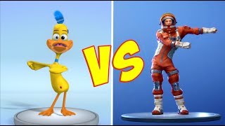 FORTNITE DANCE CHALLENGE with PAPEROTTI  The Funny Duck [upl. by Jehovah433]