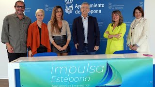 Presentación de la asociación de empresarios ‘Impulsa Estepona’ para el fomento del comercio local [upl. by Rahsab260]