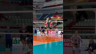 GALATASARAY SK  AO THIRAS  CEV Challenge Cup volleyball [upl. by Sahc]