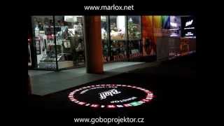 Rotating roulette gobo projection ECOLIGHT LED gobo projector [upl. by Leesa]