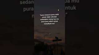 jangan lah berpura pura sakit orang tua mu pura pura sehat untuk menafkahi mu ingat ya kawan 😊 [upl. by Laucsap939]