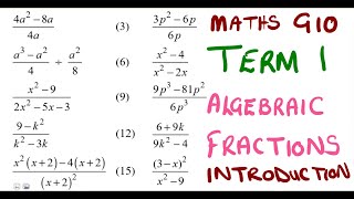 Mathematics Grade 10 Algebraic Fractions Part 2 mathszoneafricanmotives mathswithadmirelightone [upl. by Norvil]