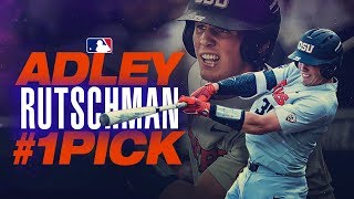 Adley Rutschman 2019 1st Overall Pick Highlights and Draft Day Reaction [upl. by Ecnerwaled415]