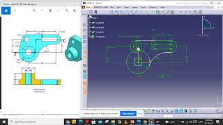 Simplest way of 2D modelling in CATIA  CATIA Tutorials [upl. by Brunn]