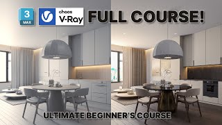 Vray for 3ds max for Absolute Beginners  Modelling and Rendering Tutorial [upl. by Noteek]