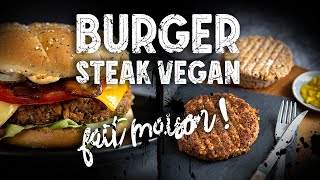 BURGER VEGAN  Steak maison aux PST [upl. by Burner]