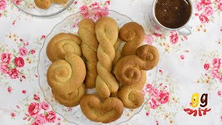 Orange Koulourakia  Greek Vegan Cookies  ggmix [upl. by Julissa]