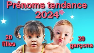 Les prénoms tendance 2024 20 prénoms filles et 20 prénoms garçons lequel préférezvous [upl. by Wendi]