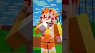 Mia likes Cash a little bit 🟥🟧 cashandnico minecraft nicoandcash edit shortsminecraft [upl. by Havot]