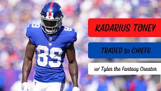 Kadarius Toney TRADED to the Chiefs  Dynasty Fantasy Football Impact [upl. by Shuma]