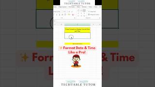 Format Date amp Time Like a Pro 📅 Quick NOW amp TEXT Hack excel excelshorts [upl. by Arannahs]