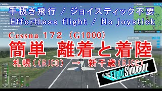 Ms Flight Simulator 2020 誰でも飛べる簡単飛行  C172 Ｇ1000） [upl. by Stuppy]