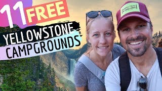 11 Free Yellowstone Campgrounds MUST SEE 💕 [upl. by Etnwahs]