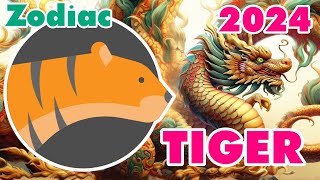 TIGER 2024 Zodiac Tiger Prediction  The Year of the Green Wood Dragon 【Master Tsai】 [upl. by Ariayek102]