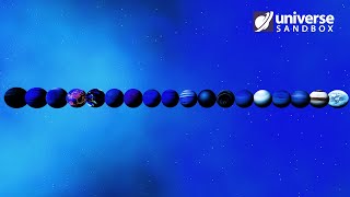 Neptune Blue Planet Competition Universe Sandbox [upl. by Nahgen]