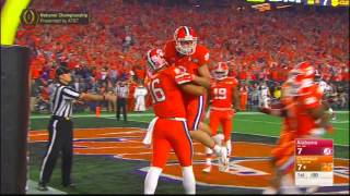 Watson finds Renfrow again for second Clemson touchdown [upl. by Monjan528]