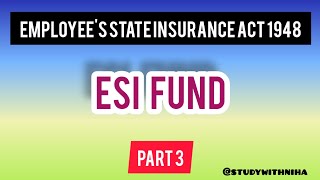 ESI FUND  Employees State Insurance Act labourlaw constitution administrativelaw bankinglaw [upl. by Rhonda970]