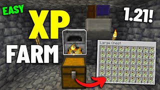 EASIEST XP FARM Minecraft 121 Java And Bedrock [upl. by Llenrahs]