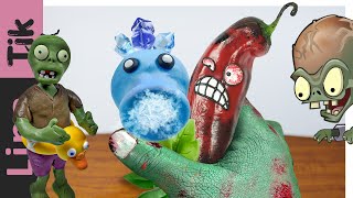 Eating PLANTS vs ZOMBIES for Food in Real Life PVZ3  ASMR MukbangKluna Tik Style [upl. by Aicelef]