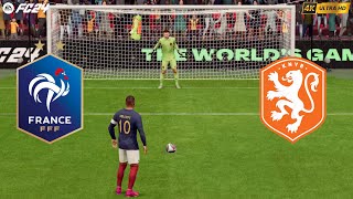 FC24 Mbappe France vs Netherlands Penalty Shootout 4K Gameplay [upl. by Eerb812]