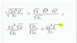 How to Rationalize the Denominator [upl. by Billi]