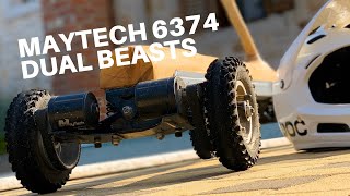 TheDrva  Krk offroad  MAYTECH 6374 ARE BEASTS ESK8 LOGBOARDING [upl. by Pucida]