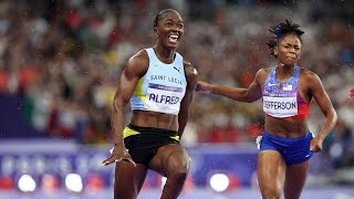 Paris Olympic Womens 100m Final Overview [upl. by Packer]