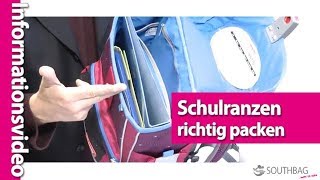 Schulranzen das richtige packen [upl. by Bari350]