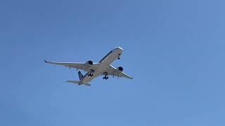 Singapore Airlines A350 RNP approach and visual landing runway 06 Perth YPPH [upl. by Lexerd76]