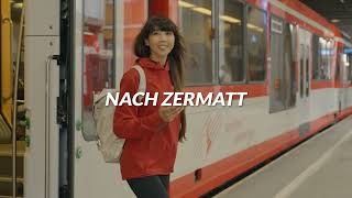 Matterhorn Gotthard Bahn x FAIRTIQ Zermatt wartet [upl. by Kroy471]