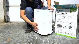 Hisense 35Pint Dehumidifier Unboxing and Specification Overview [upl. by Sinai]