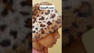 GEJUFF Tiger Print Cap tigerprint hat wintercap leopadprint gejuff clothing fabric [upl. by Rip38]