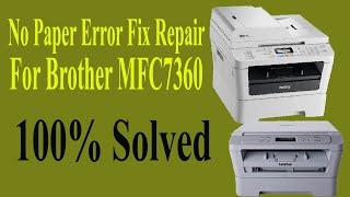 No Paper Error Fix Repair For Brother MFC7360N HL2220 LY2579001 Feeder Cam Lever  quotNo Paperquot fixed [upl. by Lory]