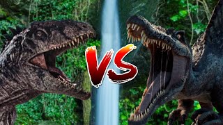 Spinosaurus VS Giganotosaurus Jurassic World Evolution 2 [upl. by Ecela]