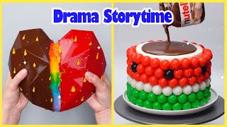 😍 Drama Storytime 🌈 Most Satisfying Chocolate Fruit Cake Decoration Ideas [upl. by Gilli]