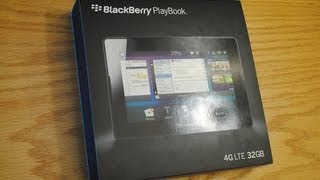 4G LTE BlackBerry PlayBook Unboxing [upl. by Dalia]