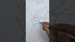 How to draw Itachi With Susanoo shorts [upl. by Hras240]