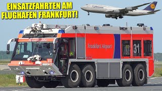 EINSATZFAHRTEN FLUGHAFEN FRANKFURT  Feuerwehr  Rettungsdienst  Airport Security  Luftaufsicht [upl. by Filberto423]