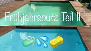 Frühjahrsputz Intex Metal Frame Pool mit Pooldeck Teil 2 [upl. by Mukul633]