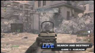 GameBattles Live  MW2 4v4 Mayhem Finals  Game 1 [upl. by Leahcimaj]