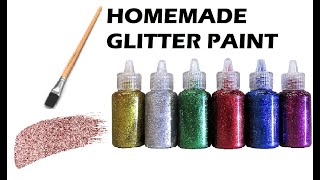 How To Make GLITTER PAINT At HomeHomemade glitter paint [upl. by Okiron]