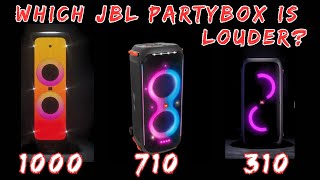 JBL Partybox 1000 VS 710 VS 310 [upl. by Hedelman]