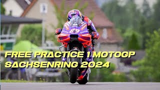 FP1 motogp Sachsenring 2024 MArtin asapi Marquez [upl. by Asirac]