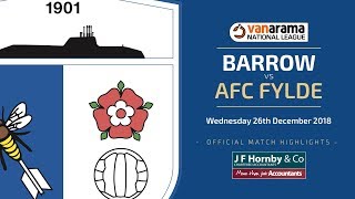 201819 BARROW v AFC Fylde [upl. by Hanna]