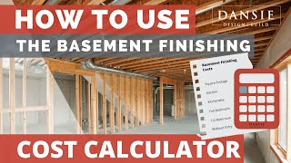 How to Use the Basement Finishing Cost Calculator [upl. by Verdi]