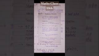 Quadratic Equations Part 1Class 10th Mathematicsshorts ytshorts [upl. by Ennairol504]